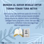 Berbagi Al-Quran Braille Untuk Insan Tuna Netra