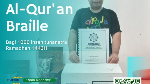 1000 Set Al-Qur’an Braille Bagi 1000 Insan Tunanetra
