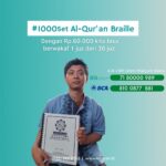 Realisasi 1000 Set Al-Quran Braille Ramadhan 1443 H