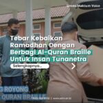 Bagikan Al-Quran Braille Langsung Kepada Tunanetra