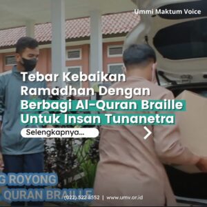 bagikan alquran braille tunanetra