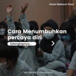 Cara Menumbuhkan Kepercayaan Diri