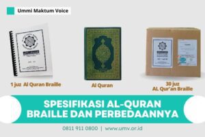 Spesifikasi Al-Quran Braille dan Perbedaannya