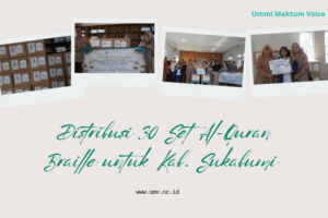 Distribusi 30 Set Al-Quran Braille untuk Kab. Sukabumi